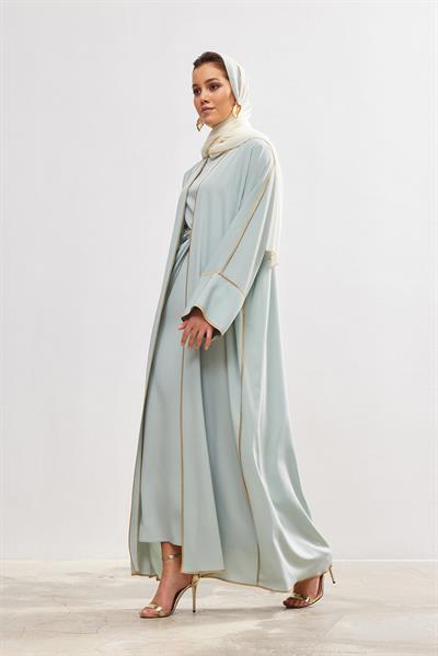 New Line Abaya Dress Set - MİNT