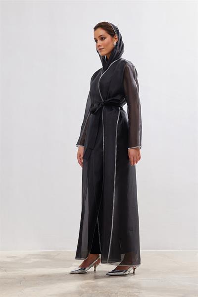 Organza Abaya - BLACK