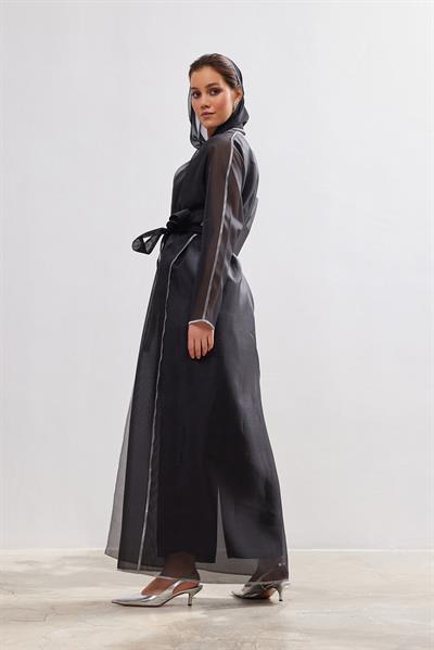 Organza Abaya - BLACK