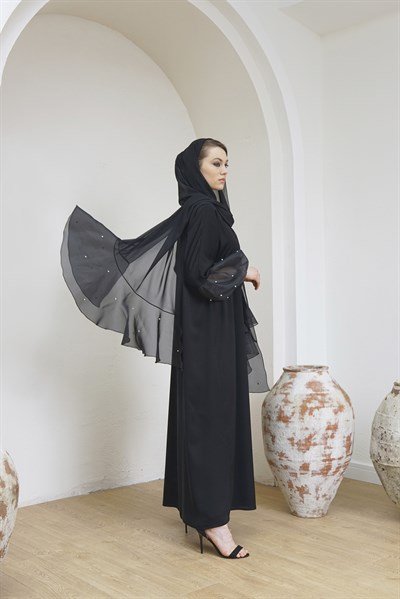 ORGANZE BALON KOL ABAYA TAKIM