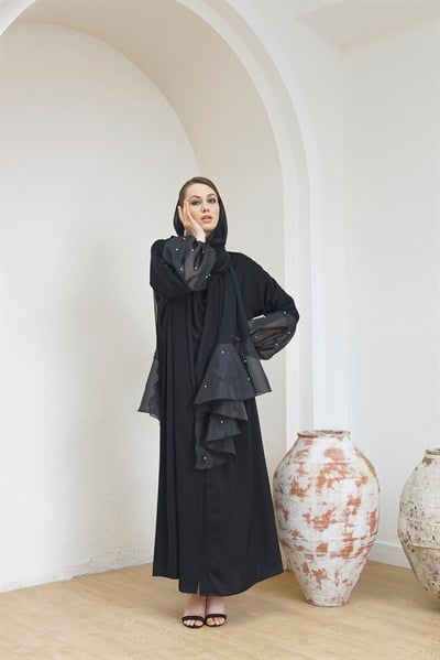 ORGANZE BALON KOL ABAYA TAKIM
