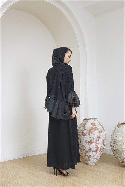 ORGANZE BALON KOL ABAYA TAKIM