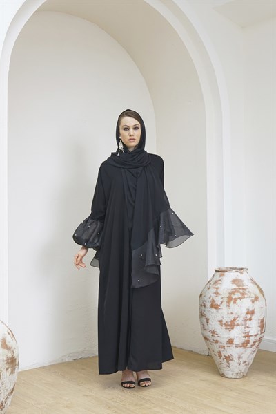 ORGANZE BALON KOL ABAYA TAKIM