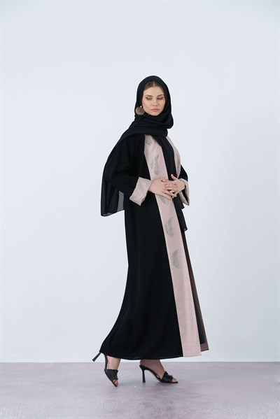 PALM ABAYA BLACK-POWDER