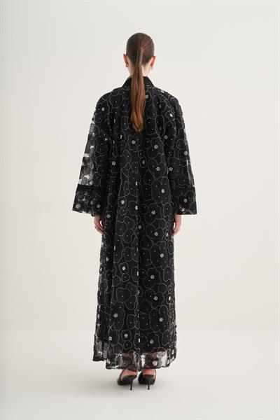 PEARL DREAM ABAYA & SCARF BLACK