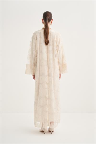 PEARL DREAM ABAYA & SCARF CREAM