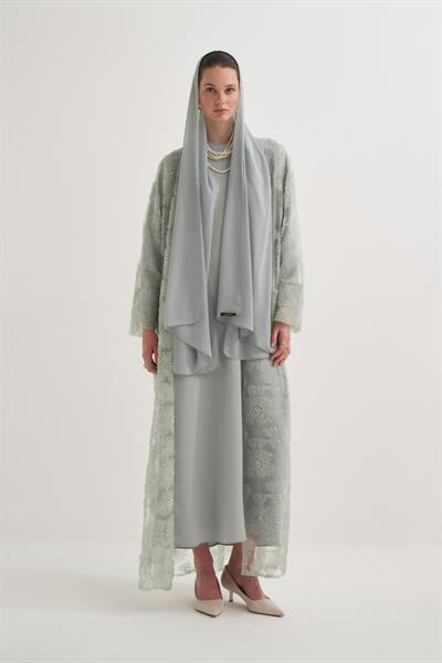 PEARL DREAM ABAYA & SCARF MINT