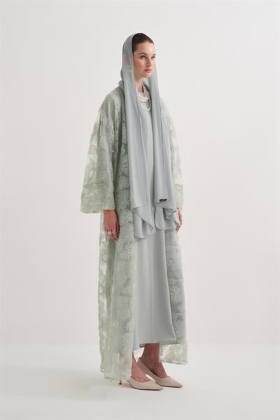 PEARL DREAM ABAYA & SCARF MINT