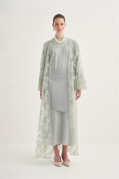PEARL DREAM ABAYA & SCARF MINT