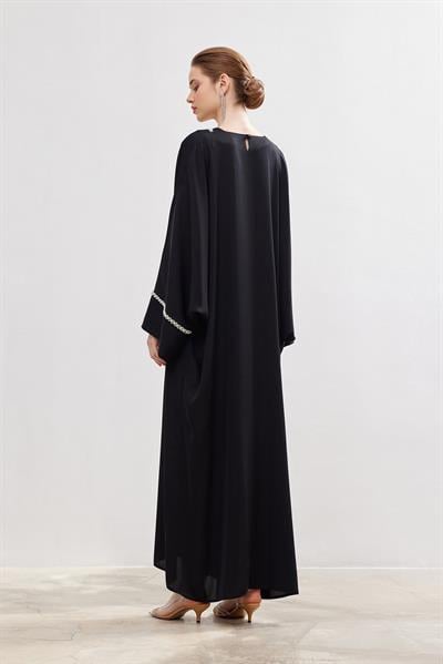 Pearl Jalabiya - BLACK