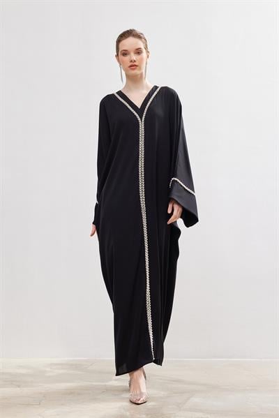 Pearl Jalabiya - BLACK
