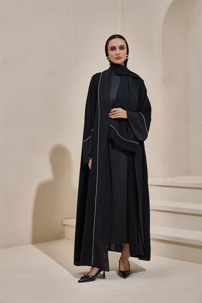 PEARL SAHRA ABAYA SET BLACK