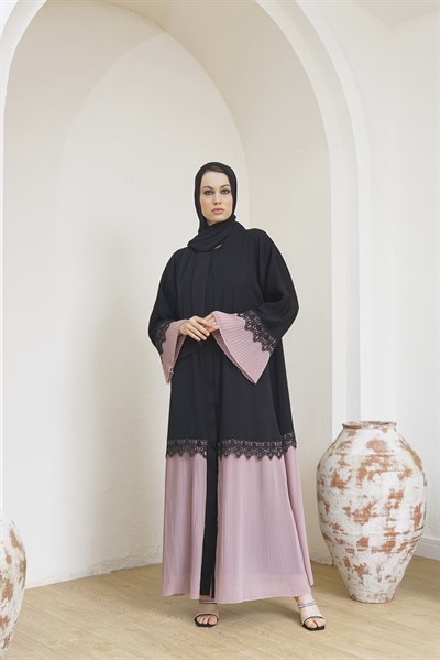PİLİSELİ ABAYA - GÜLKURUSU