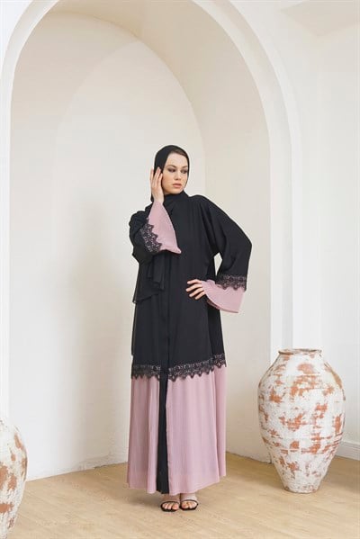 PİLİSELİ ABAYA - GÜLKURUSU