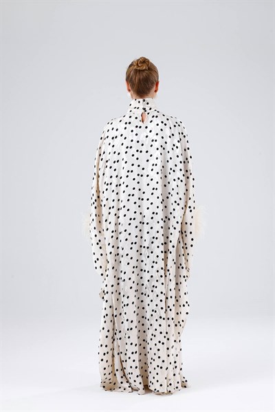 POLKA KAFTAN-CREAM