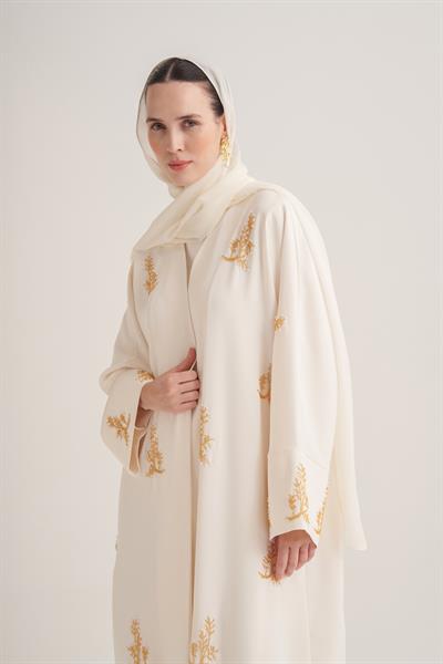 REEM ABAYA-CREAM