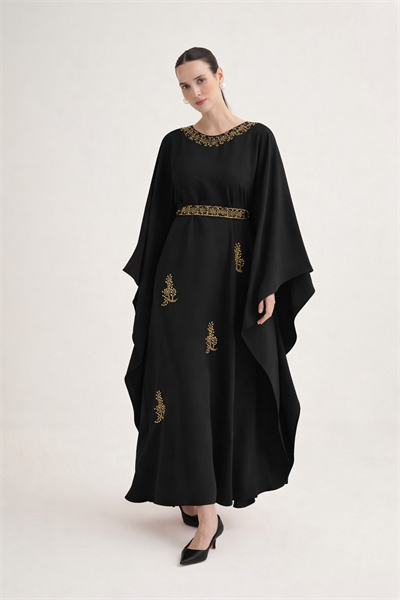 REEM KAFTAN-BLACK