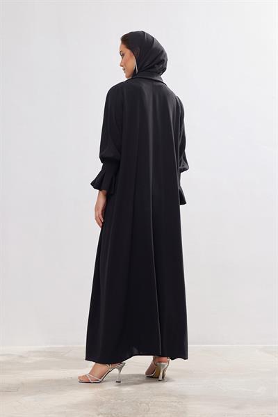 Rose Abaya - BLACK