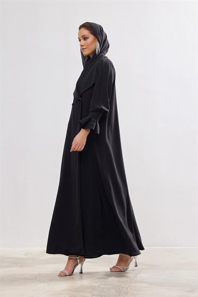 Rose Abaya - BLACK
