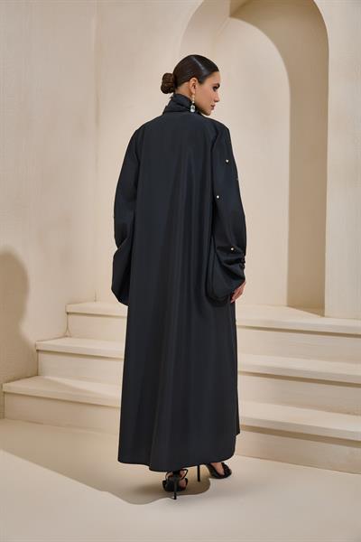 Ruby Taffeta Abaya - Black