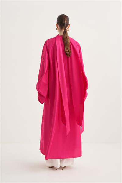 Ruby Taffeta Abaya - Fushsia