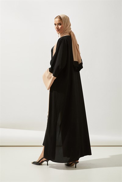 SAHRA ABAYA SET-BLACK CAMEL