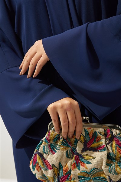 SAHRA ABAYA SET-NAVYBLUE