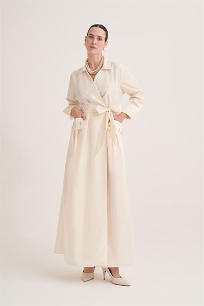 SAMRA ABAYA-CREAM