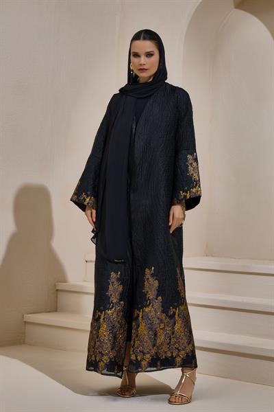 SAPPHIRE ABAYA BLACK GOLD