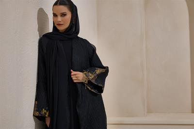 SAPPHIRE ABAYA BLACK GOLD