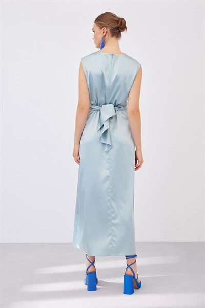 SATIN DRESS-MINT