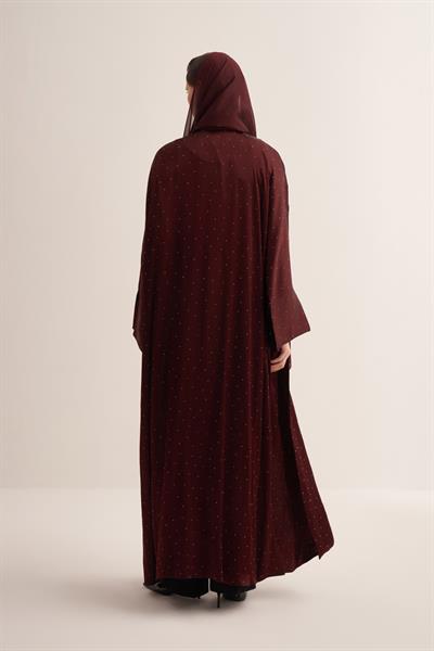 STYLISH ABAYA BURGUNDY