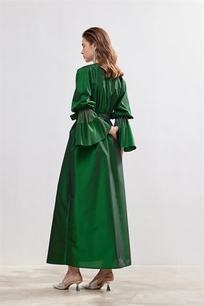 Taffeta Abaya - GREEN