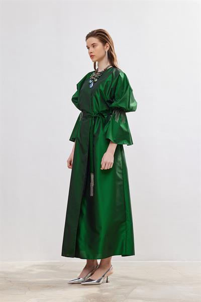 Taffeta Abaya - GREEN