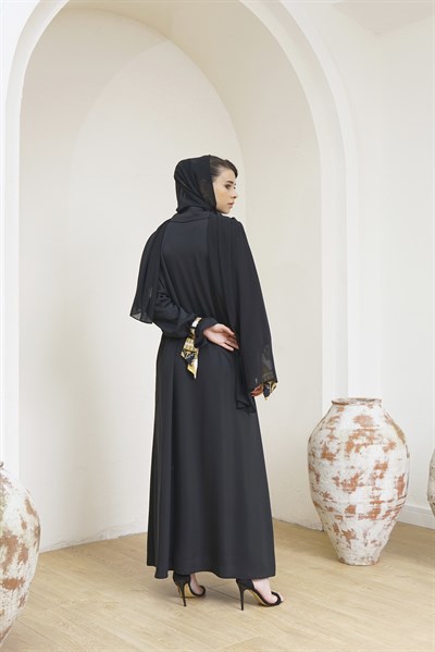 TRENCH ABAYA BLACK