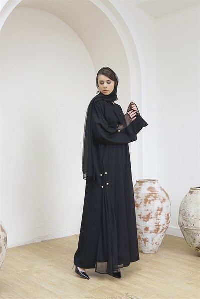 TULLE DETAILS ABAYA