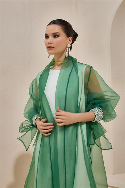 VALERIA ORGANZA ABAYA GREEN
