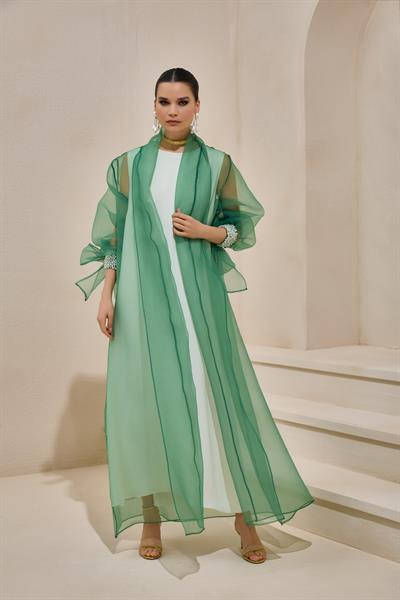 VALERIA ORGANZA ABAYA GREEN