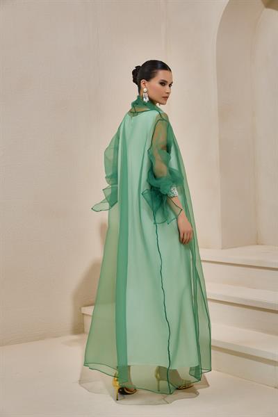 VALERIA ORGANZA ABAYA GREEN
