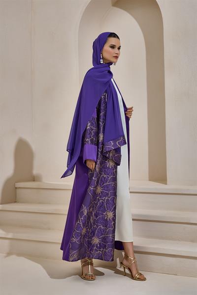 VERA ABAYA SET PURPLE