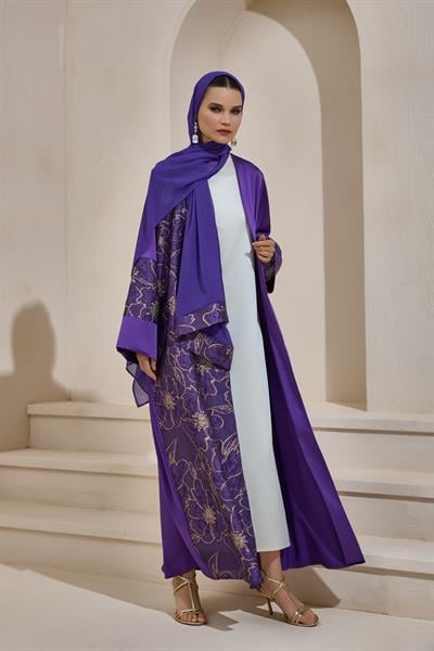 VERA ABAYA SET PURPLE