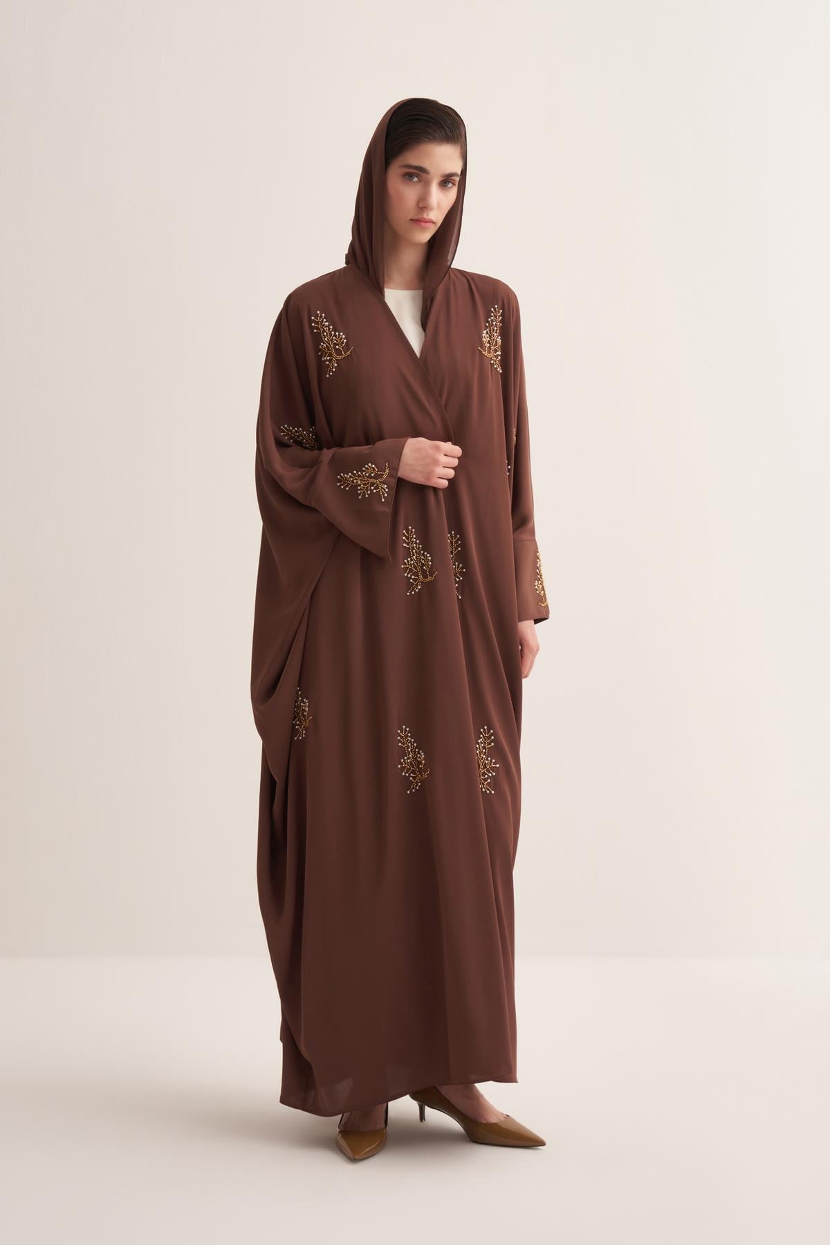 BAHAR ABAYA & SCARF BROWN