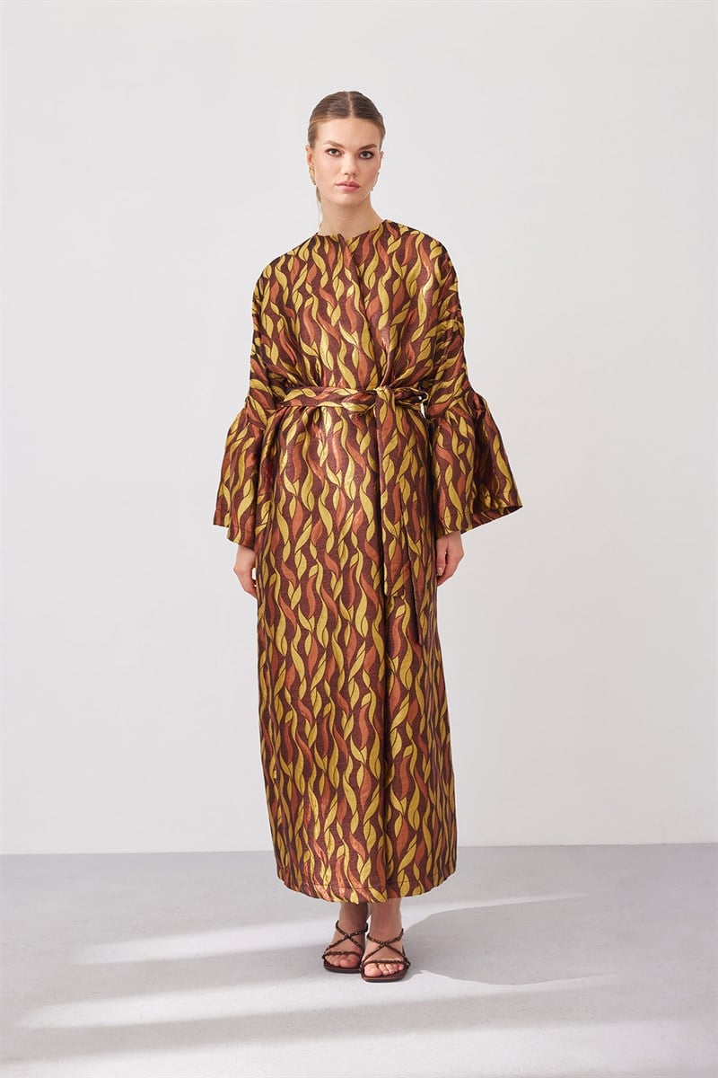 Brokar Abaya - Brown