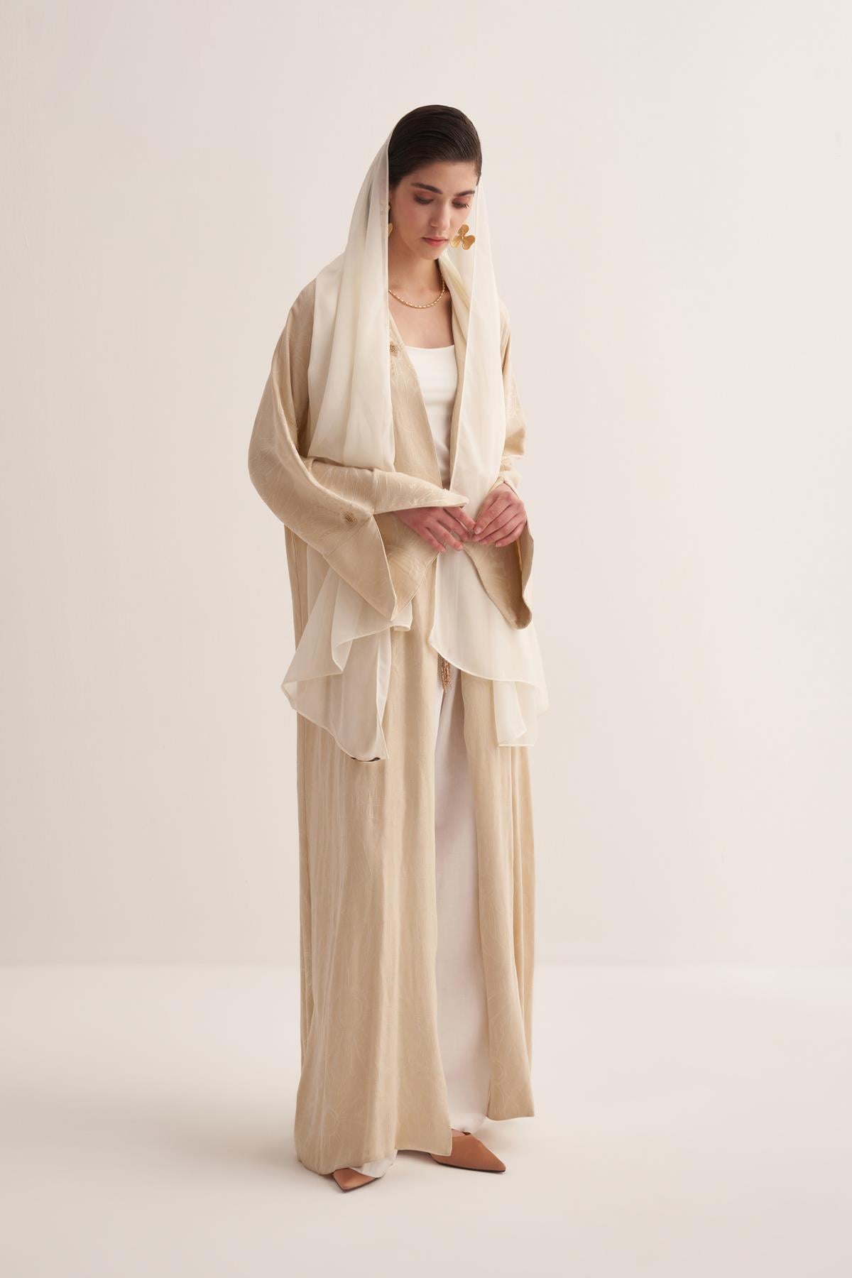 CUPRO JACQUARD ABAYA