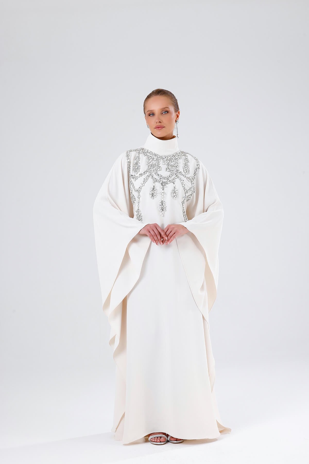DIAMOND KAFTAN-CREAM