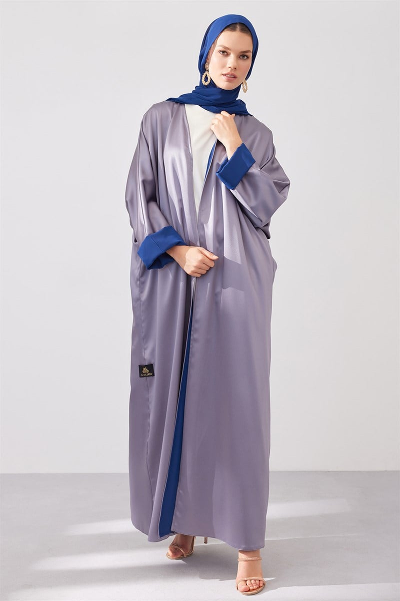 DOUBLE FACE ABAYA SET-GREY