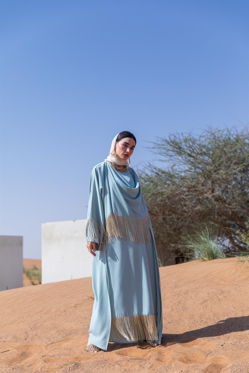Lilas Abaya Dress Set - MİNT