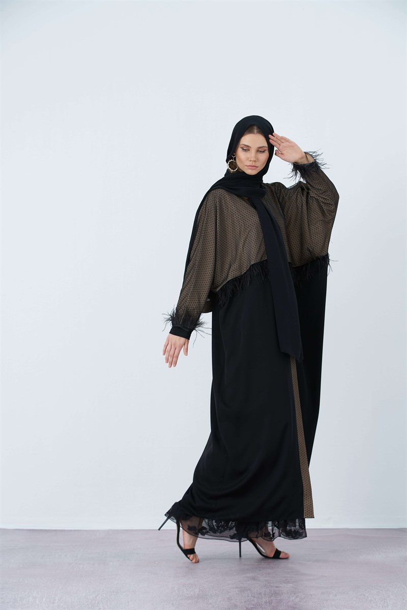 ROMANTİC ABAYA ŞAL TAKIM