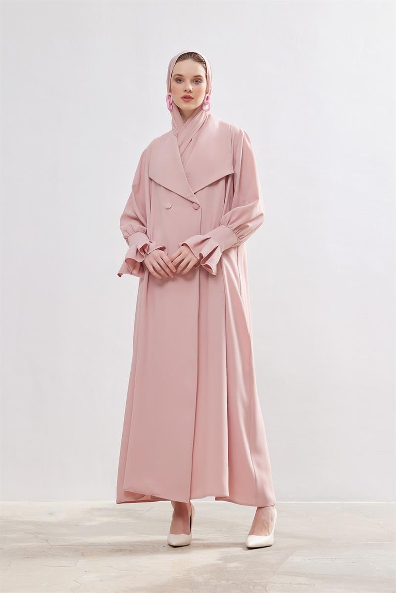 Rose Abaya - POWDER