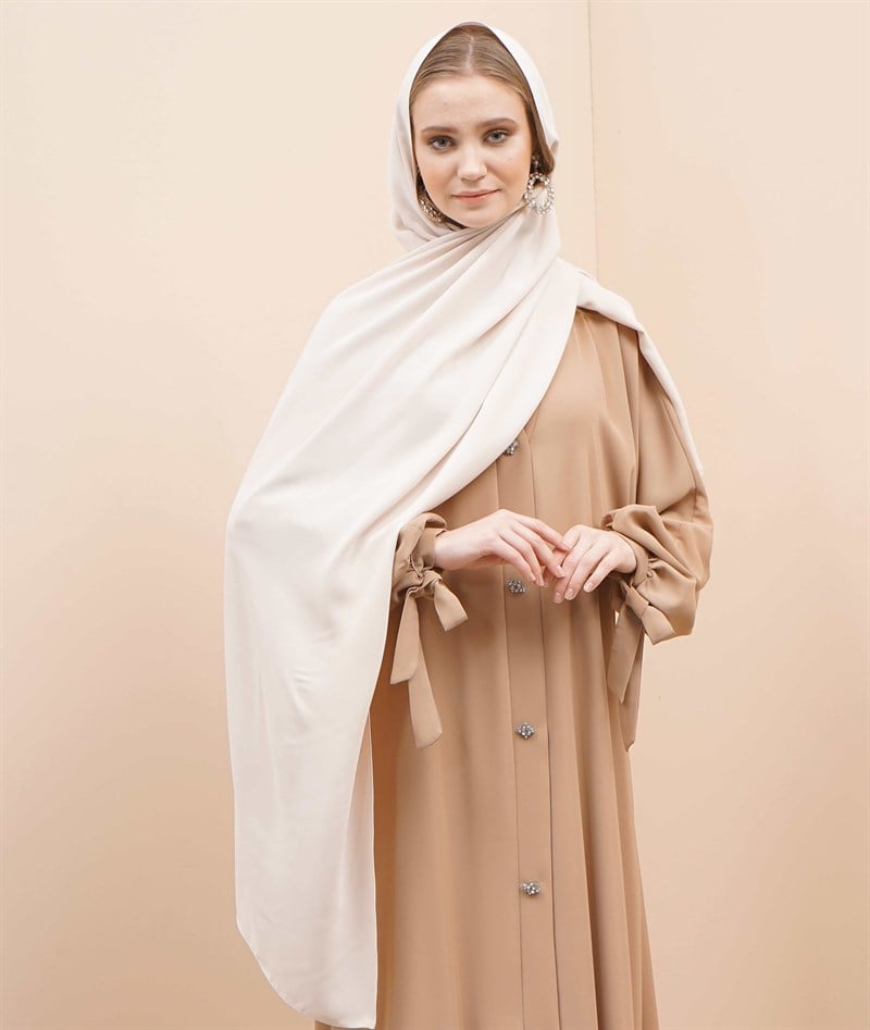 CREPE SHAWL BEIGE